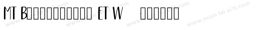 MT Baskerville ET W0字体转换